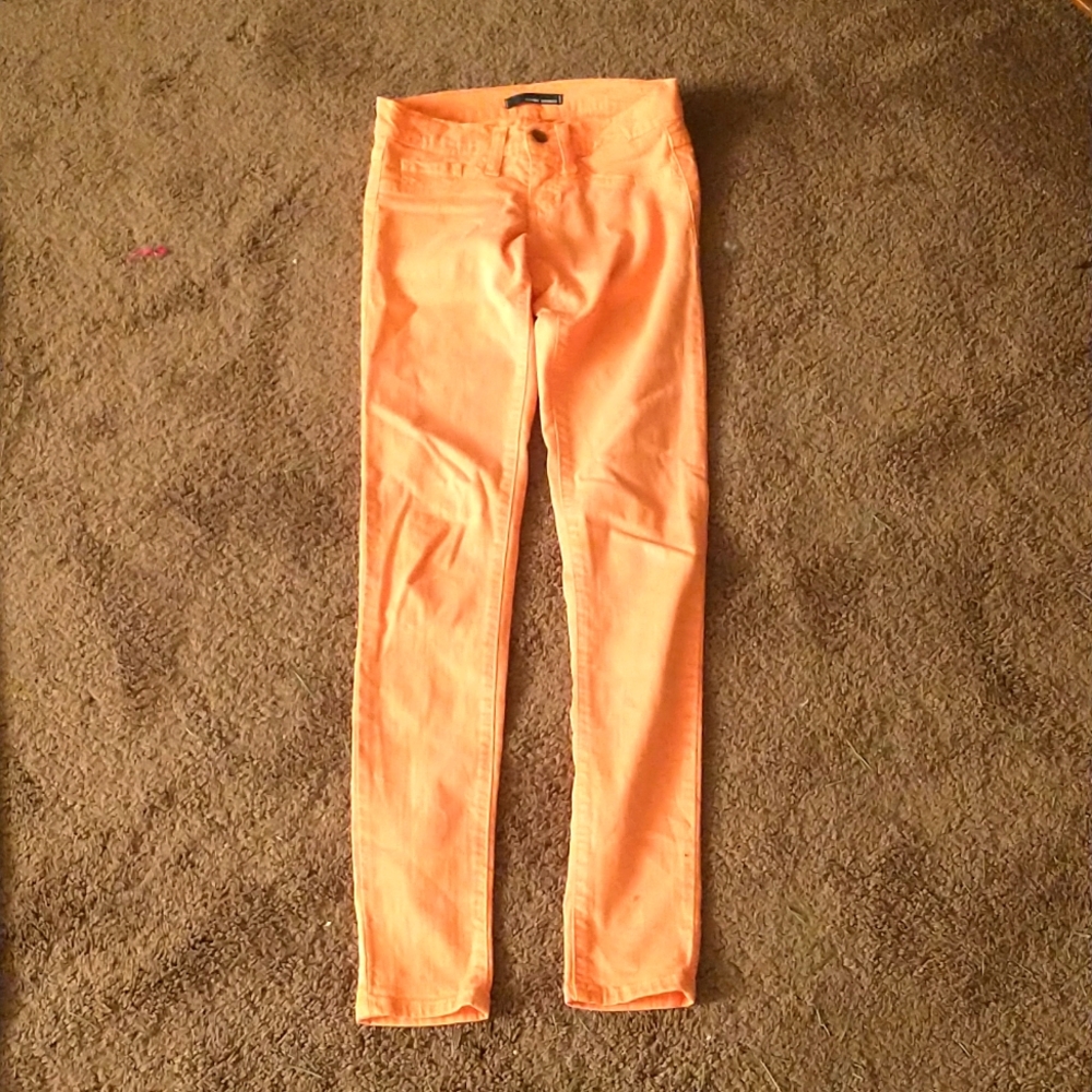 Flying Monkey Low Rise Skinny Jeans Peach orange color Size 0